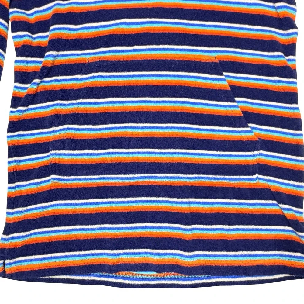 Hanna Andersson Striped Hooded Terry Swim Cover Up